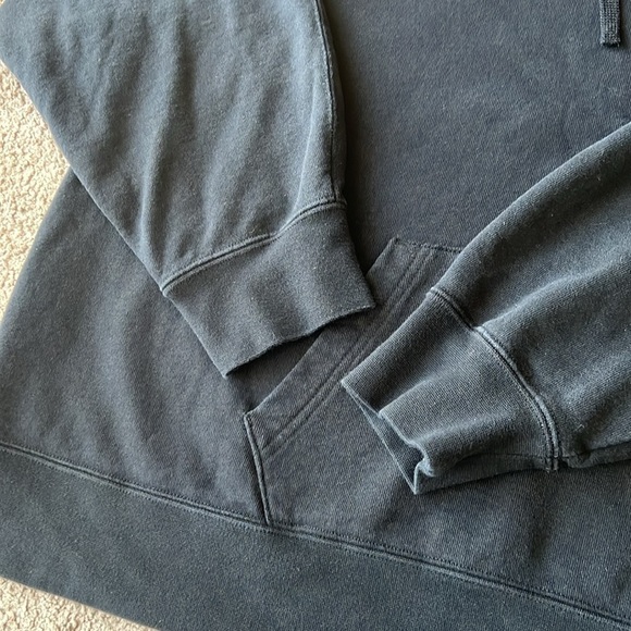 Jordan Flight Fleece Pullover Thick Oversized Hoodie Sweatshirt Womens Black - Picture 8 of 11